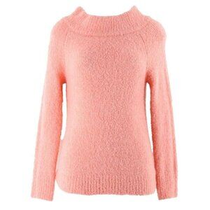 Moth XS Coral Acrylic Wool Polyester Alpaca Pullover Sweater